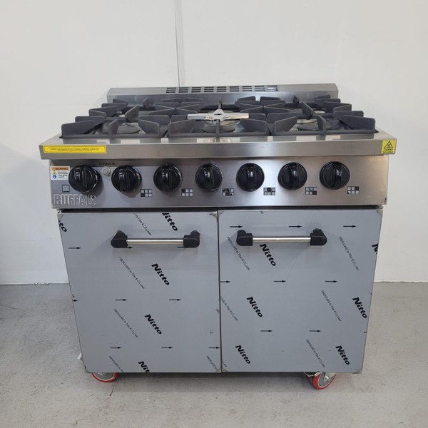 New B Grade Buffalo 6 Burner Range Cooker CT253