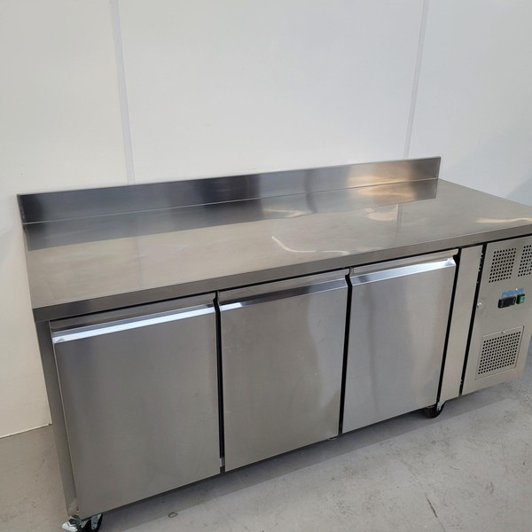 B Grade Polar Triple Door Stainless Bench Freezer