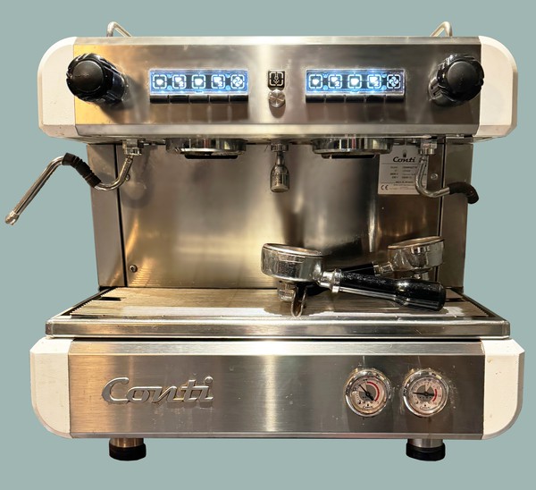 Compact two group espresso machine for sale