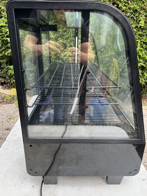 Black Countertop Display Fridge