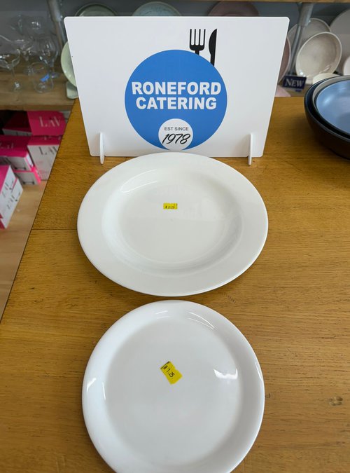 New 1000x Bone China Plates 7.5" And 10.5" For Sale