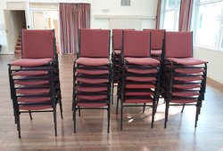 Secondhand 147x Stackable Linking Chairs For Sale