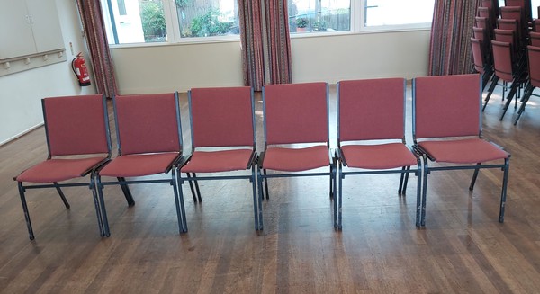 147x Stackable Linking Chairs For Sale