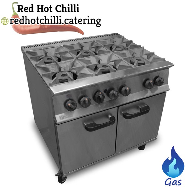 Six burner gas cooker