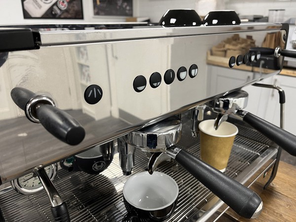 Professional Espresso Coffee Machine in Stunning Chrome and Black – CIME CO-O5 - Glasgow 2