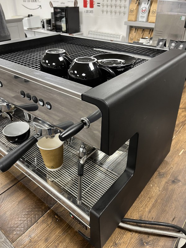 Professional Espresso Coffee Machine in Stunning Chrome and Black – CIME CO-O5 - Glasgow 5