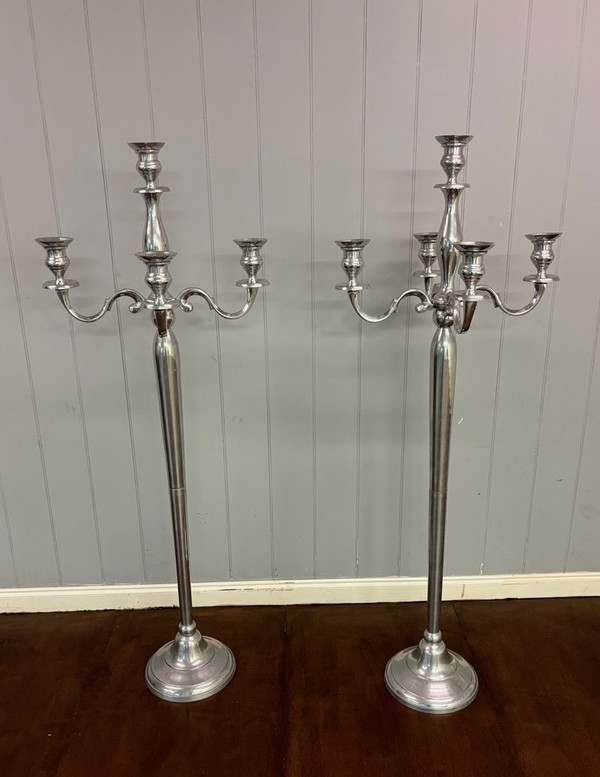 Pair Of Floor Standing Candelabra For Sale