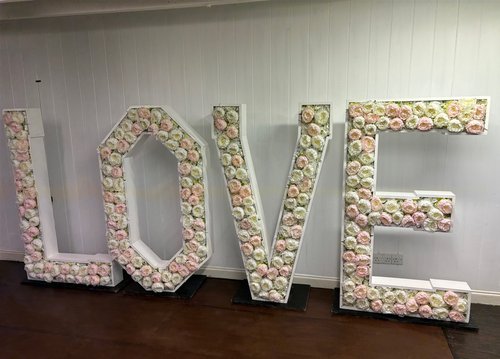 5ft Floral 'Love' Letters For Sale 5ft Floral 'Love' Letters For Sale