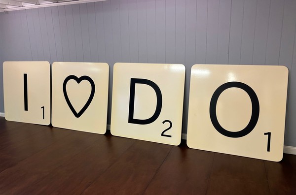 Lexicon Scrabble I Do Letters 4ft Tall For Sale