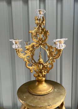 Secondhand 6x Ornate Candle Stands For Sale