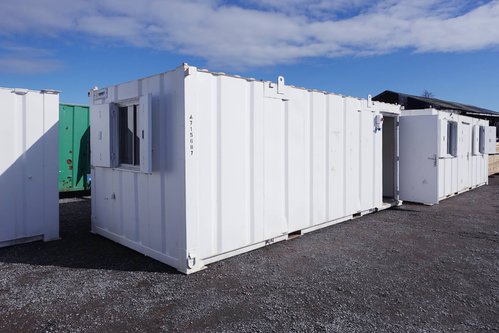 Anti vandal site office with kitchen Anti vandal site office with kitchen
