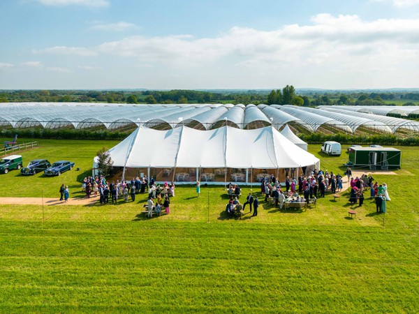 Secondhand Sailcloth Marquee 12x30m For Sale