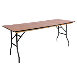 6Ft X 2Ft 6 Inches Standard Folding Trestle Table