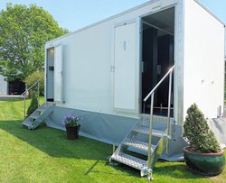 White toilet trailer for sale