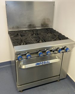 Secondhand Imperial 6 Burner Range For Sale