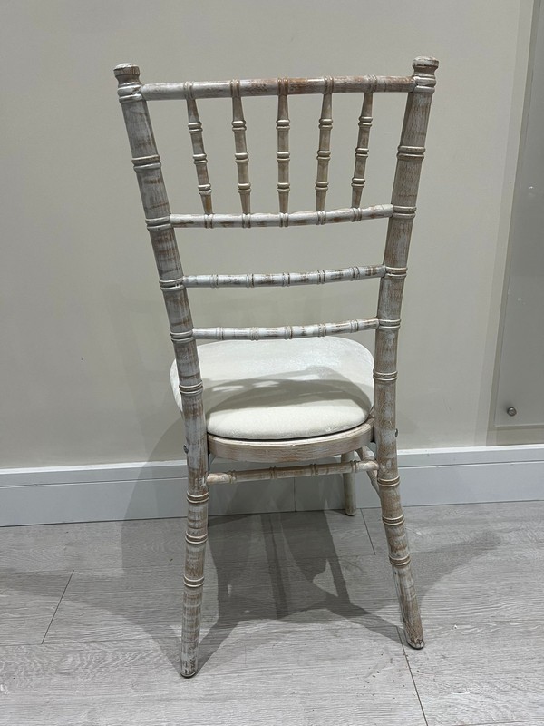 New lime wash  Chivari chairs