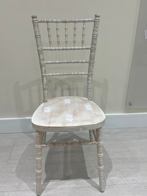 New lime wash  Chivari chairs for sale