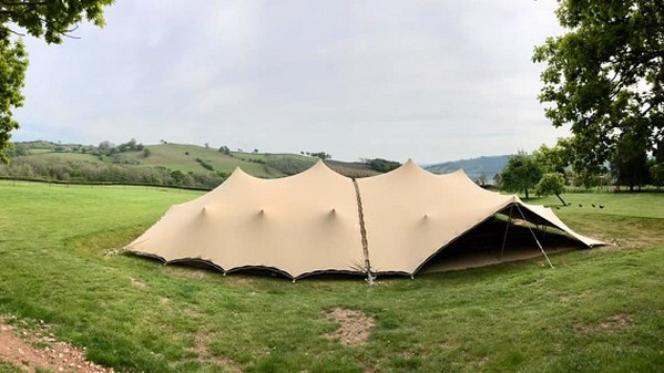 Stretch tent auction