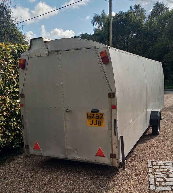 Secondhand Large Lockable Covered Road Trailer