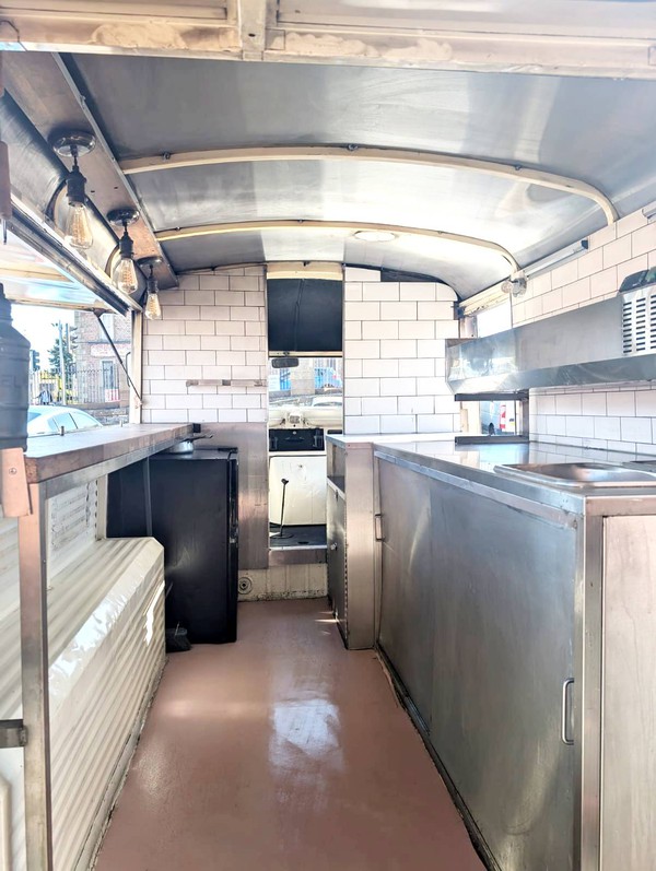 HY Catering truck inside