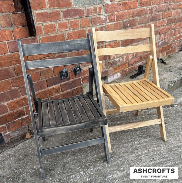 Ashcrofts Used Wooden Folding Chairs – Good Condition