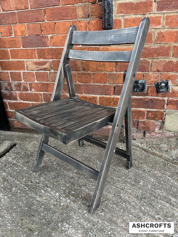 Charcoal Wooden Folding Chairs