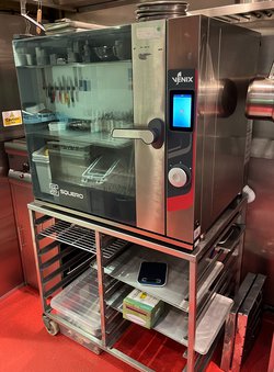 Rational 8 Grid Combi Oven And Stand For Sale