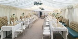 6m x 30m framed marquee with lining