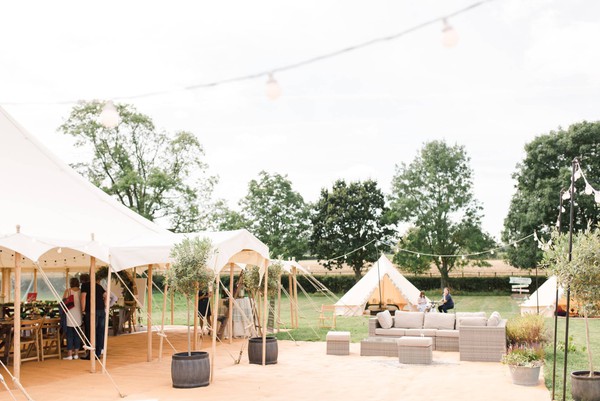 Canvas wedding marquee