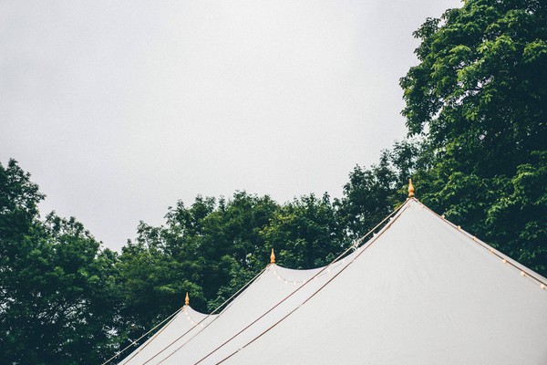 Tensile canvas roof marquee