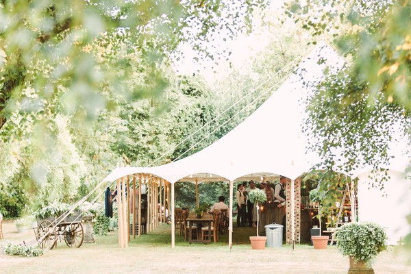 Wedding marquee in canvas