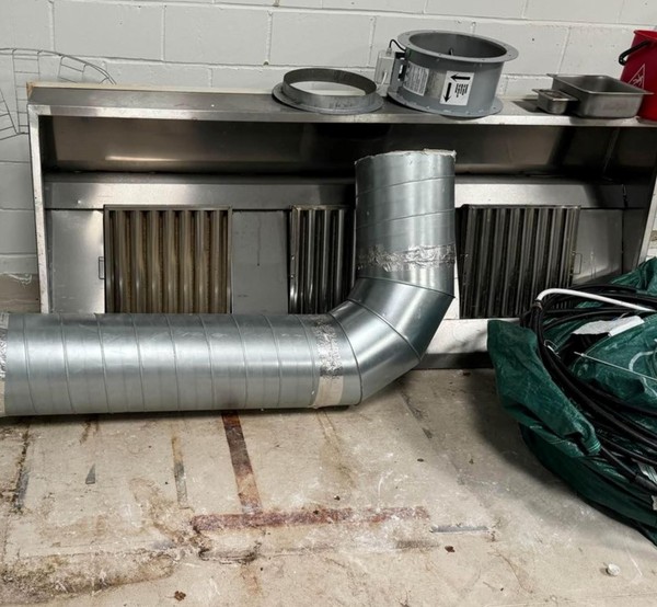 Secondhand Canopy Ducting and Motor For Sale