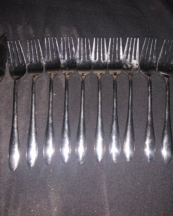 Secondhand S/S Fish Knife & Fish Fork Set For Sale