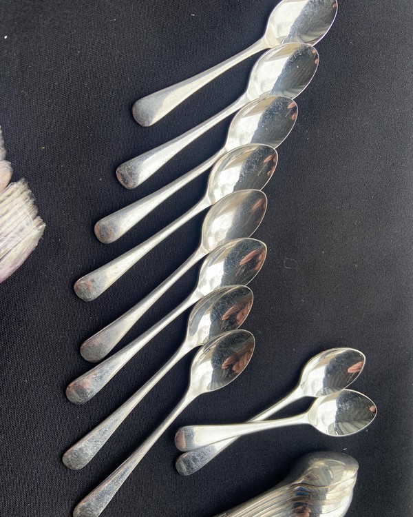 Secondhand 1060 Spire EPNS O/E Tea & Coffee Spoons For Sale