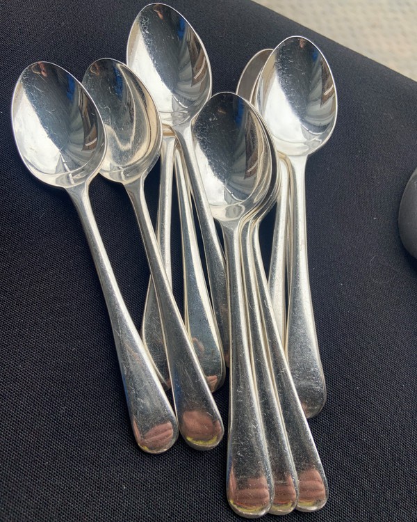 Secondhand 1060 Spire EPNS O/E Tea & Coffee Spoons For Sale