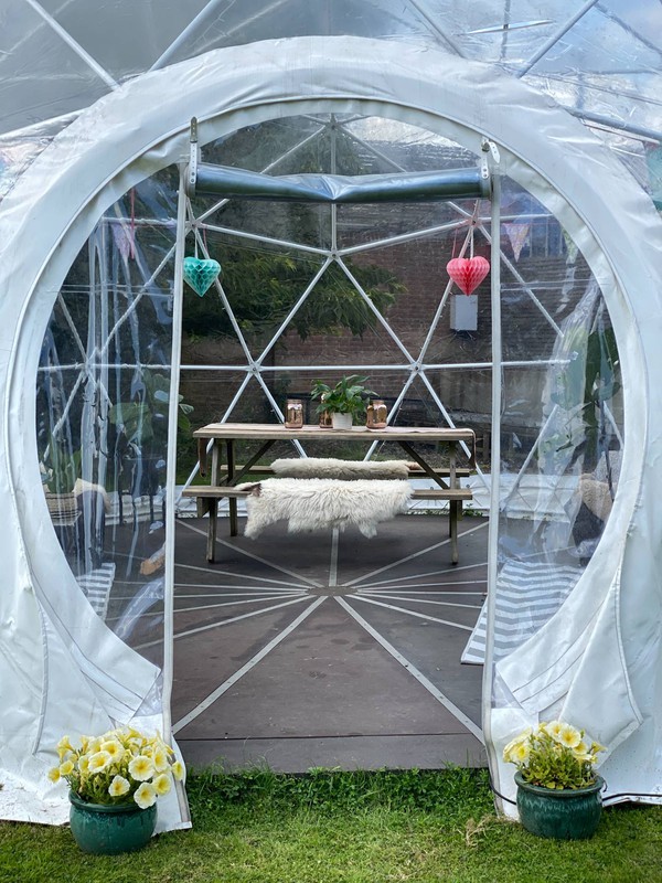 Dome marquee doorway