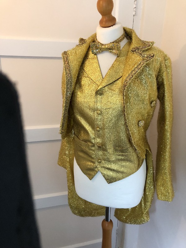 Gold Sequin show costume for sale