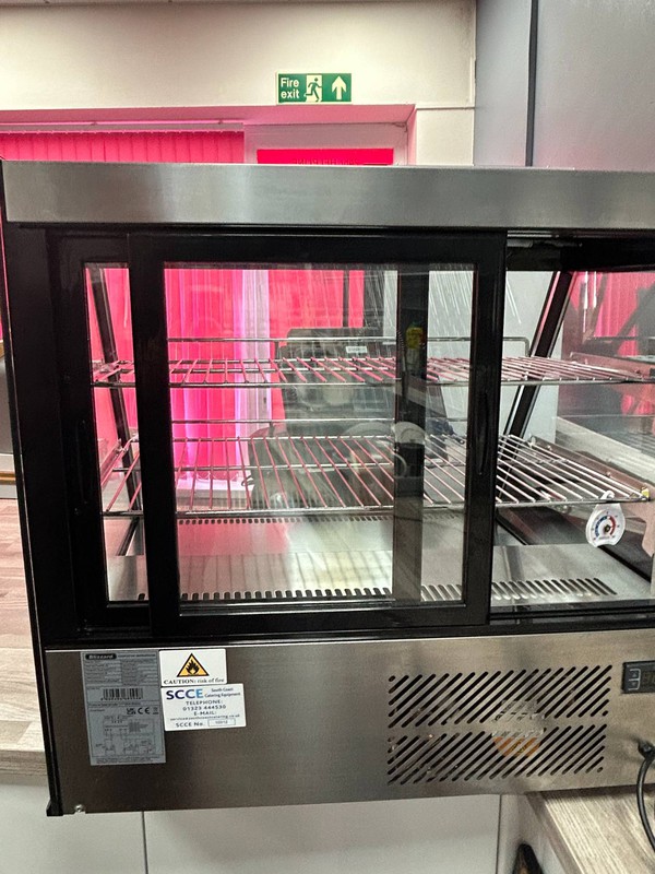 Used counter top display fridge