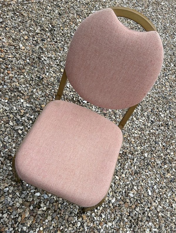 90x Burgess Pink Banqueting Chairs For Sale