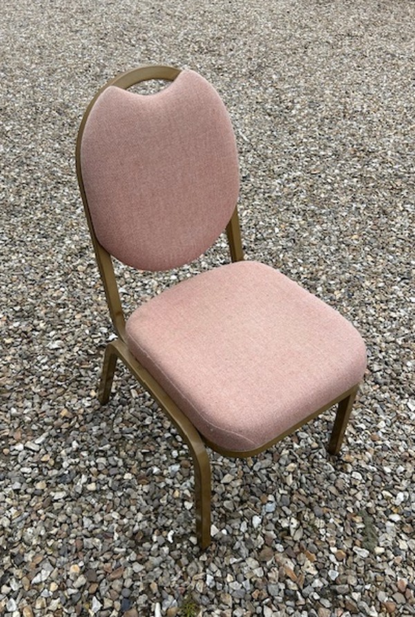 Secondhand 90x Burgess Pink Banqueting Chairs