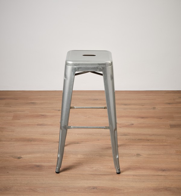 Silver Tolix Style Bar Stools