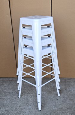 New White Tolix Style Bar Stools For Sale