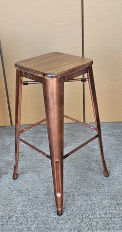 New Copper Tolix Style Bar Stools For Sale