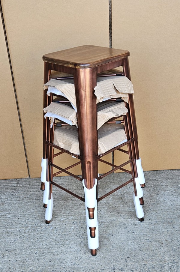 New Copper Tolix Style Bar Stools For Sale