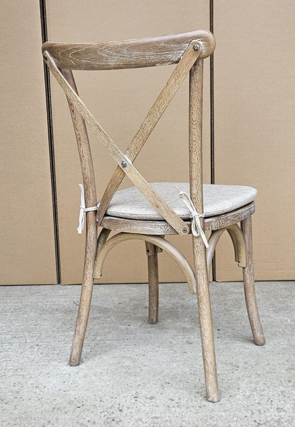 New Rustic Oak Crossback Chair For Sale