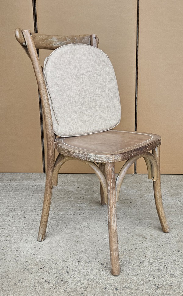 New Rustic Oak Crossback Chair For Sale