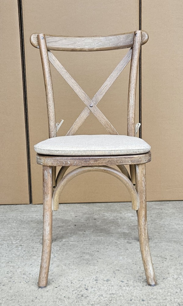 New Rustic Oak Crossback Chair For Sale