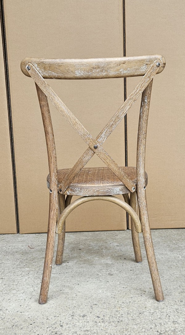 New Rustic Oak Crossback Chair For Sale