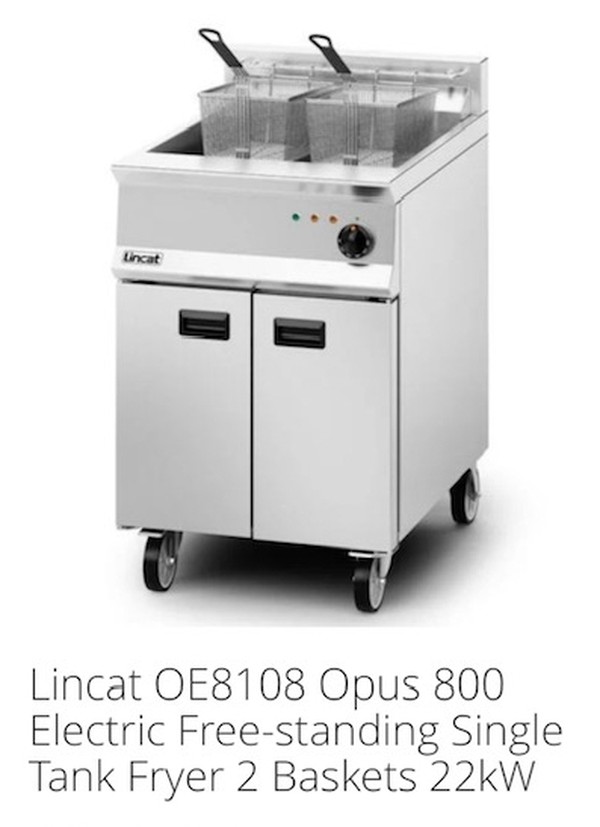 Secondhand Used Lincat Opus Filtration Fryer