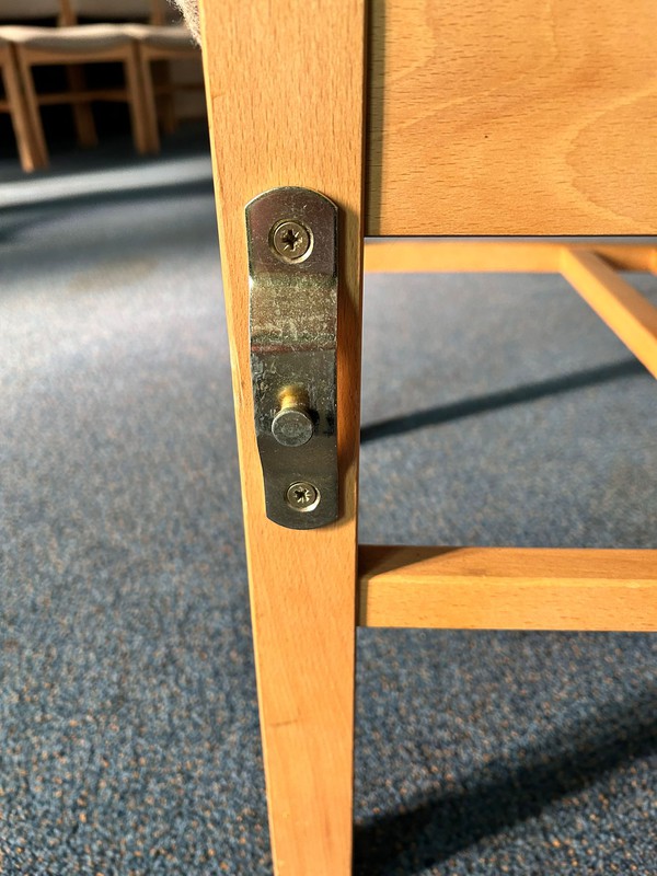 Linking church chairs